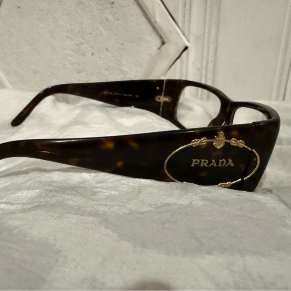 Prada Brown Sunglasses with Gold Detail - Picture 1 of 5